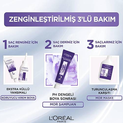 L?Oral Paris Excellence Cool Creme Sa Boyas ? 8.11 Ekstra Kll Sar