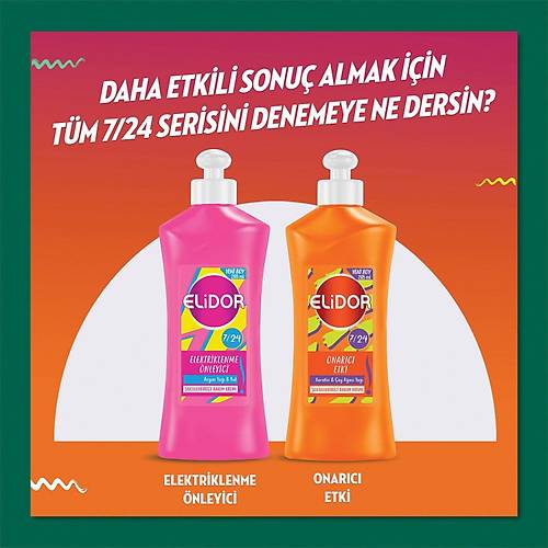 Elidor 7/24 ekillendirici Sa Bakm Kremi Belirgin Bukleler Elastin & Badem St 265 ml