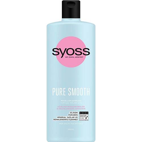 Syoss Pure Smooth Micellar ampuan 500Ml X 2