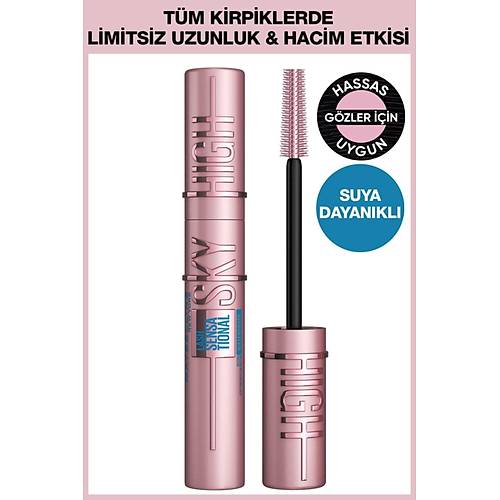 Maybelline New York Lash Sensational Sky High Suya Dayankl Waterproof Maskara