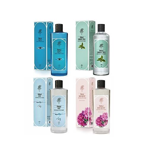 Rebul Bouquet + Aqua + Green Tea + Ice Kolonya 270 ML