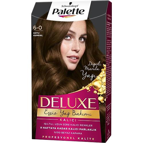 Palette Deluxe Kalc Renkler 6-0 Koyu Kumral Sa Boyas