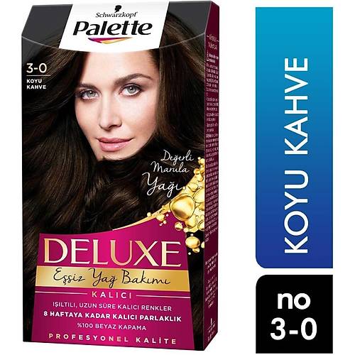 Palette Deluxe Esiz Ya Bakm Sa Boyas Koyu Kahve 3-0 