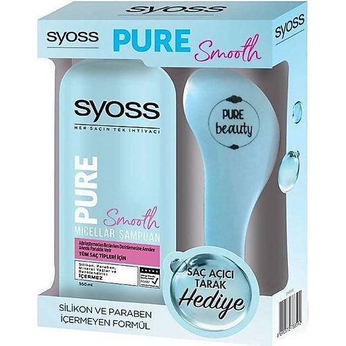 Syoss ampuan Pure 550 ml + Tarak