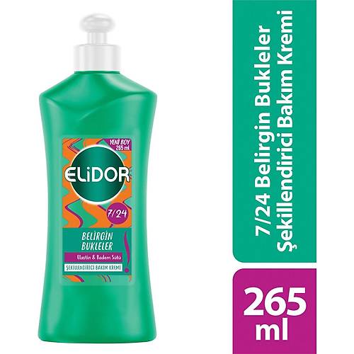 Elidor 7/24 ekillendirici Sa Bakm Kremi Belirgin Bukleler Elastin & Badem St 265 ml