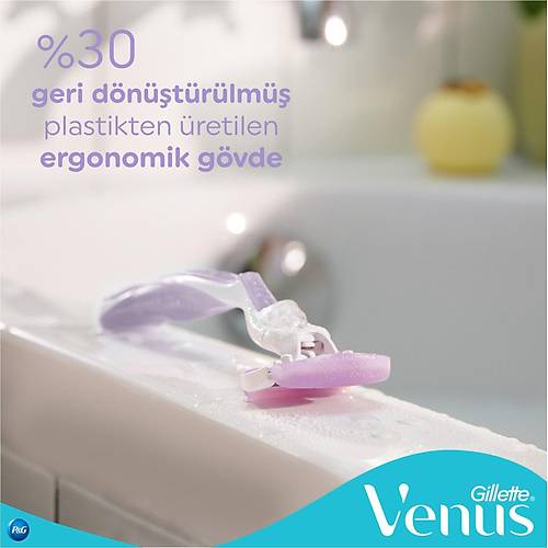 Gillette Venus Comfortglide Breeze Kadn Tra Makinesi + Yedek Tra Ba 2'li