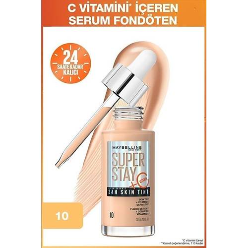 Maybelline New York Super Stay Skin Tint Fondten - 10