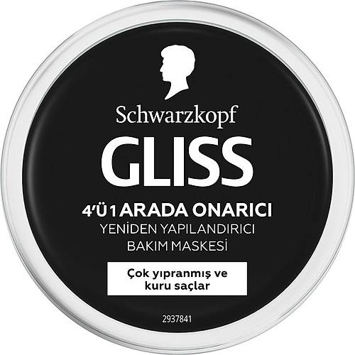 Gliss Ultimate Repair 4' 1 Arada Onarc & Yeniden Yaplandrc Sa Bakm Maskesi