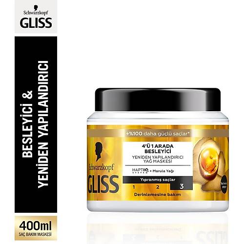 Gliss Oil Nutritive 4' 1 Arada Besleyici & Yeniden Yaplandrc Sa Bakm Maskesi