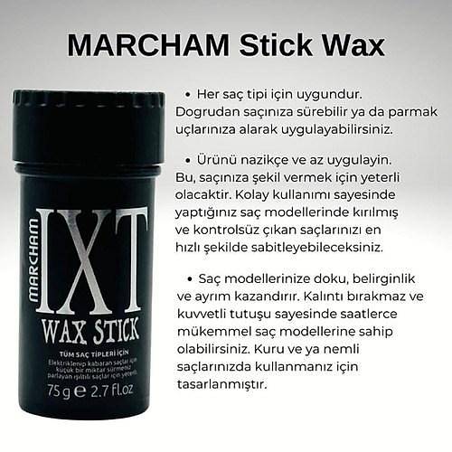  Marcham Stick WAX 75 gr - Bayanlar in x 6 Adet + Sa ekillendirici Stick Wax For Men X 6 Adet