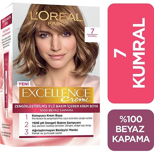 L'Oral Paris Excellence Creme Sa Boyas 7 Kumral