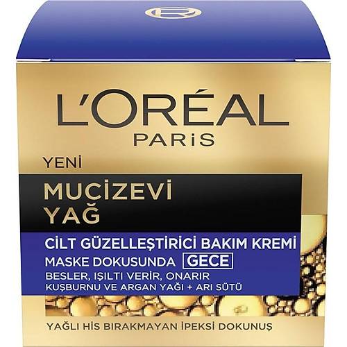 L'Oral Paris Mucizevi Ya Cilt Gzelletirici Gece Bakm Kremi 50 ml