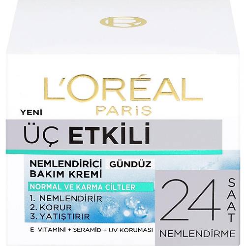 L'Oral Paris 3 Etkili Gnlk Bakm Kremi Normal Ve Karma Ciltler 50ml