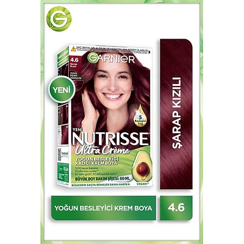 Garnier Nutrisse Youn Besleyici Kalc Krem Sa Boyas 4.6 arap Kzl