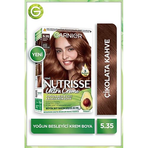 Garnier Nutrisse Youn Besleyici Kalc Krem Sa Boyas 5.35 ikolata Kahve