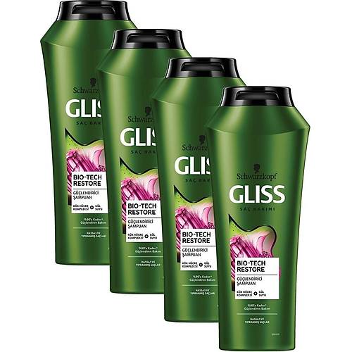 Gliss Bio-Tech Glendirici ampuan 500 Ml X 4 Adet