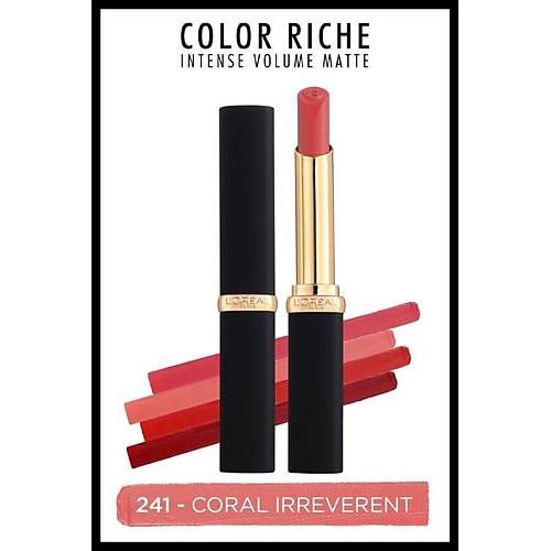 L'Oreal Paris Color Riche Intense Volume Matte Ruj - 241 Coral Irreverent