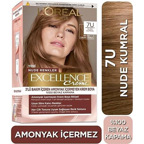 L?oral Paris Excellence Creme Nude Renkler Sa Boyas ? 7u Nude Kumral