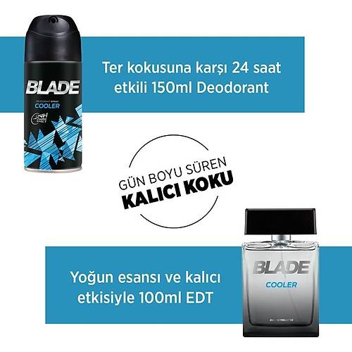 Blade Cooler EDT Erkek Parfm 100 ml & Deodorant 150 ml