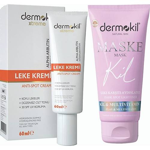 Dermokil Anti-Spot Leke Kremi ve Leke Kart Aydnlatc Maske