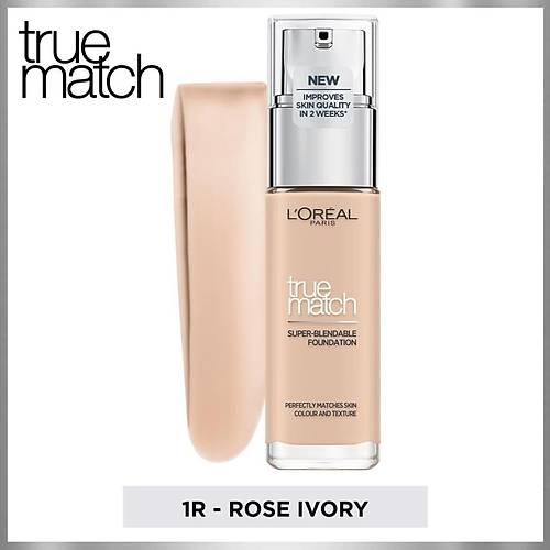 L'Oral Paris True Match Bakm Yapan Fondten 1R ROSE IVORY