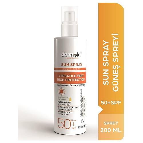 Dermokil Sun Spray ok Ynl Gne Koruyucu Spf50 200 ml