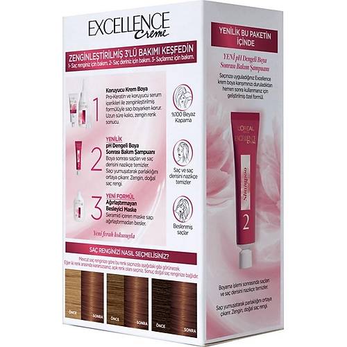 L'Oral Paris Excellence Creme Sa Boyas - 6.41 Fndk Kahve