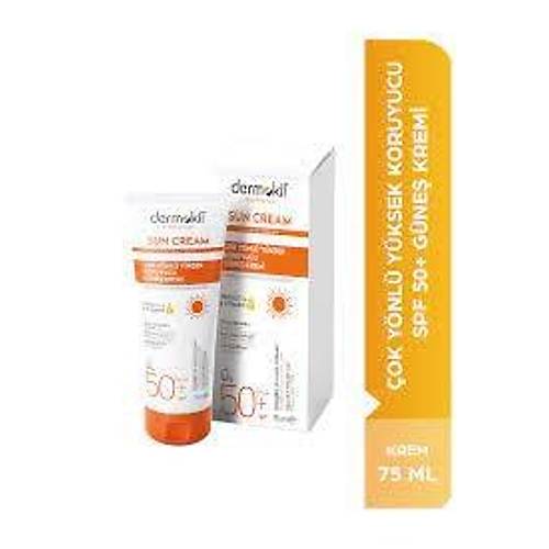 Dermokil Sun Cream SPF 50 ok Ynl Yksek Koruyucu Gne Kremi (75 ml)