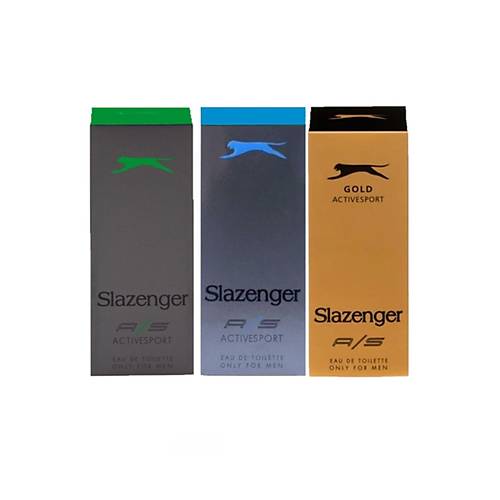 Slazenger 3x 125ml Karma Parfm Seti (gold-mavi-yeil) Active Sport