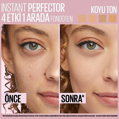 Maybelline New York Instant Perfector 4 ETK 1 ARADA Fondten- Light Medium (Koyu Ton)