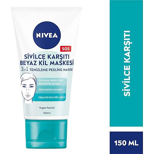 Nivea Beyaz Kil Maskesi 150 ml