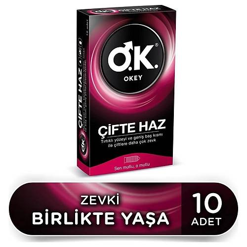Okey ifte Haz Trtkl Prezervatif (1 x 10 Adet)