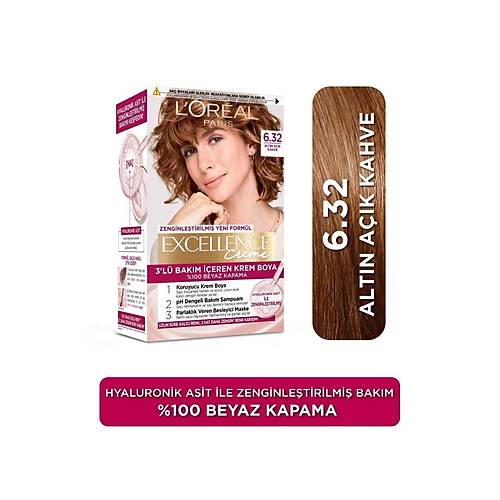  L'Oreal Paris Creme Sa Boyas 6.32 Altn Ak Kahve