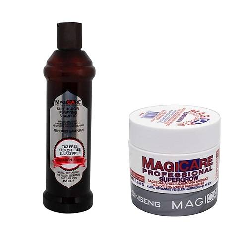 Magicare Supergrow Purifying Kuru Ypranm ve Ilem Grm Salar ampuan 450 ml+Magicare Supergrow