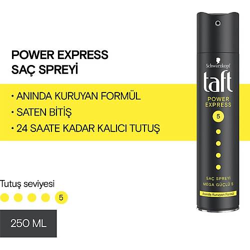 Taft Power Express Sa Spreyi 250 ml