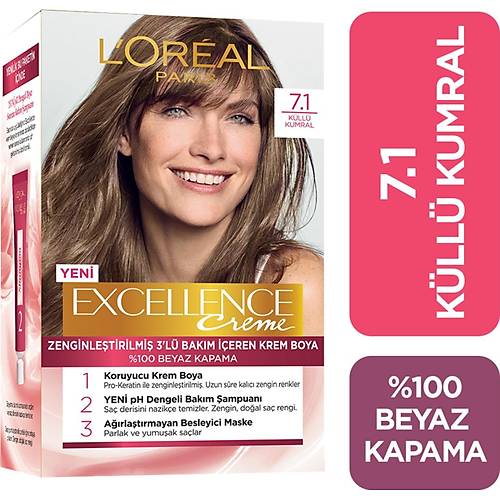 L'Oral Paris Excellence Creme Sa Boyas 7.1 Kumral Kll