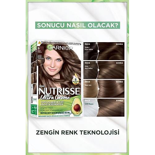 Garnier Nutrisse Youn Besleyici Kalc Krem Sa Boyas 5 Ak Kahve