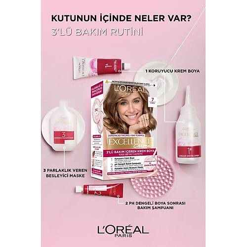 L'oral Paris Excellence Creme Sa Boyas 1.01 Derin Saf Siyah