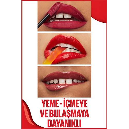 Maybelline New York Super Stay Vinyl Ink Uzun Sre Kalc Likit Parlak Ruj 20 Coy