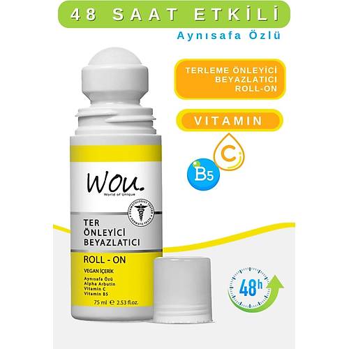 Wou Ter nleyici Beyazlatc Roll - On 75 ml