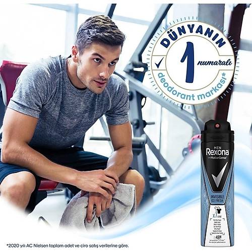 Rexona Men Antiperspirant Deodorant Invisible Ice 150 ml