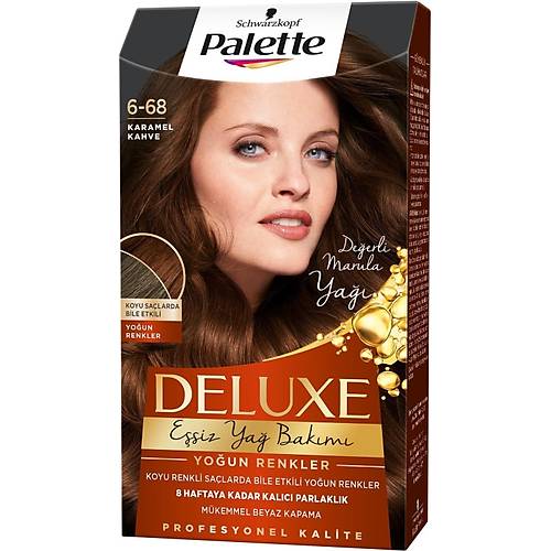 Palette Deluxe Youn Renkler 6-68 Karamel Kahve Sa Boyas