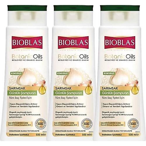 Bioblas Botanicoils Sarmsak Gnlk ampuan 500 ml x 3 Adet