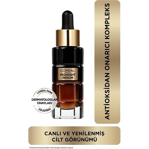 Loreal Midnight Serum Cilt Yenileme & Cilt Grnm Canlandrma Etkili- 30 ml