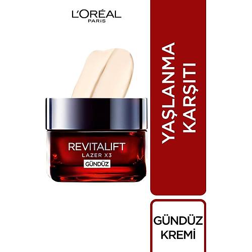 L'Oral Paris Revitalift Lazer X3 Youn  Gndz Bakm Kremi