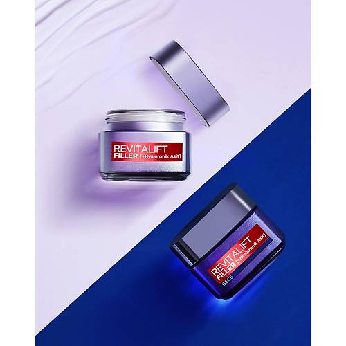 L'Oral Paris Revitalift Filler Youn Dolgunlatrc Yalanma Kart Gece Kremi 50 ml - Hyaluronik