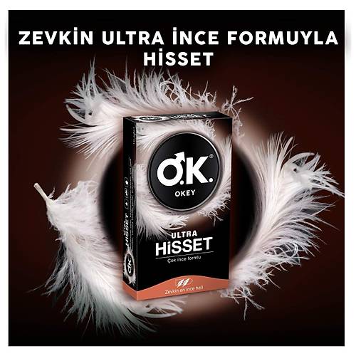 Okey Ultra Hisset ok nce Formlu Prezervatif (1 x 10 Adet)