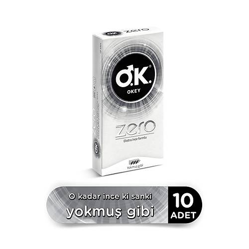 Okey Zero Ektra nce Formlu Prezervatif (1 x 10 Adet)