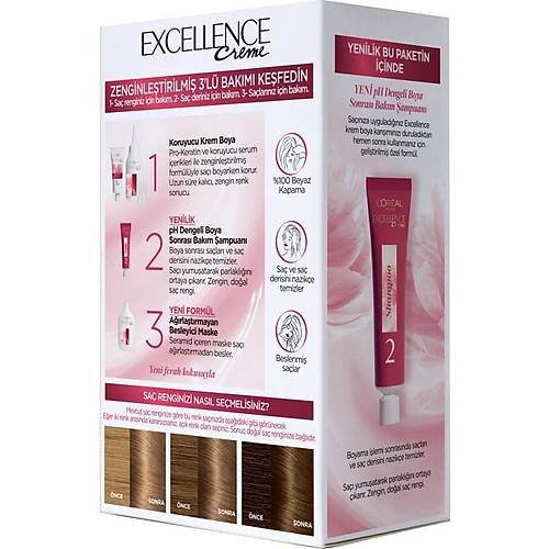 L'Oral Paris Excellence Creme Sa Boyas 7 Kumral