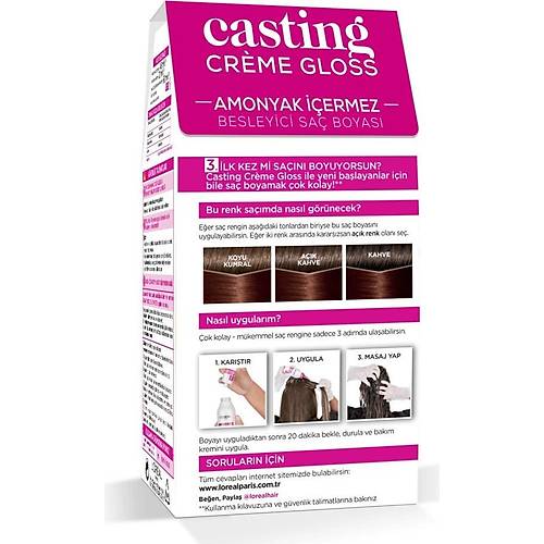L'Oral Paris Casting Crme Gloss Sa Boyas - 535 Scak ikolata